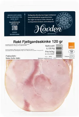Hovden Fjellgardsskinke Røkt 120g