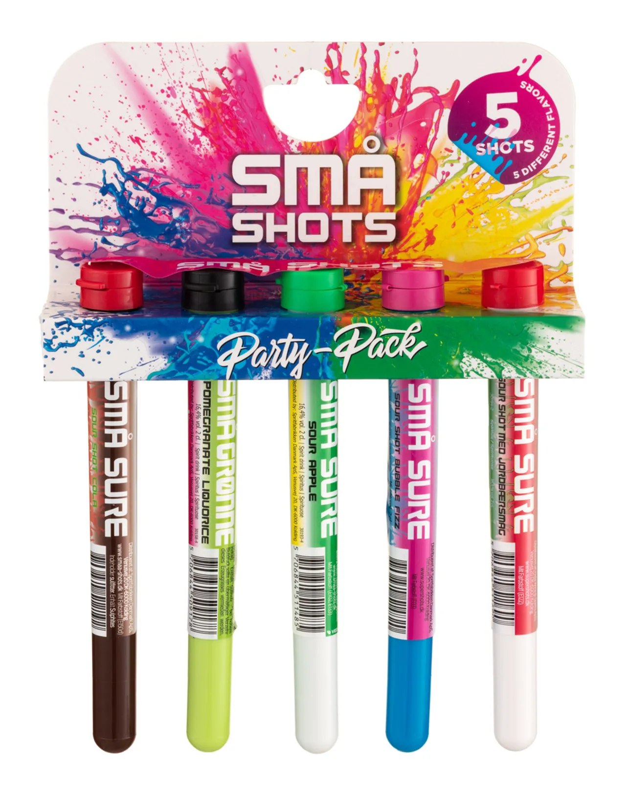 SMÅ PARTYMIX (5X2CL) 16,4% 10 CL