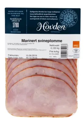 Hovden Marinert Svineplomme 120g