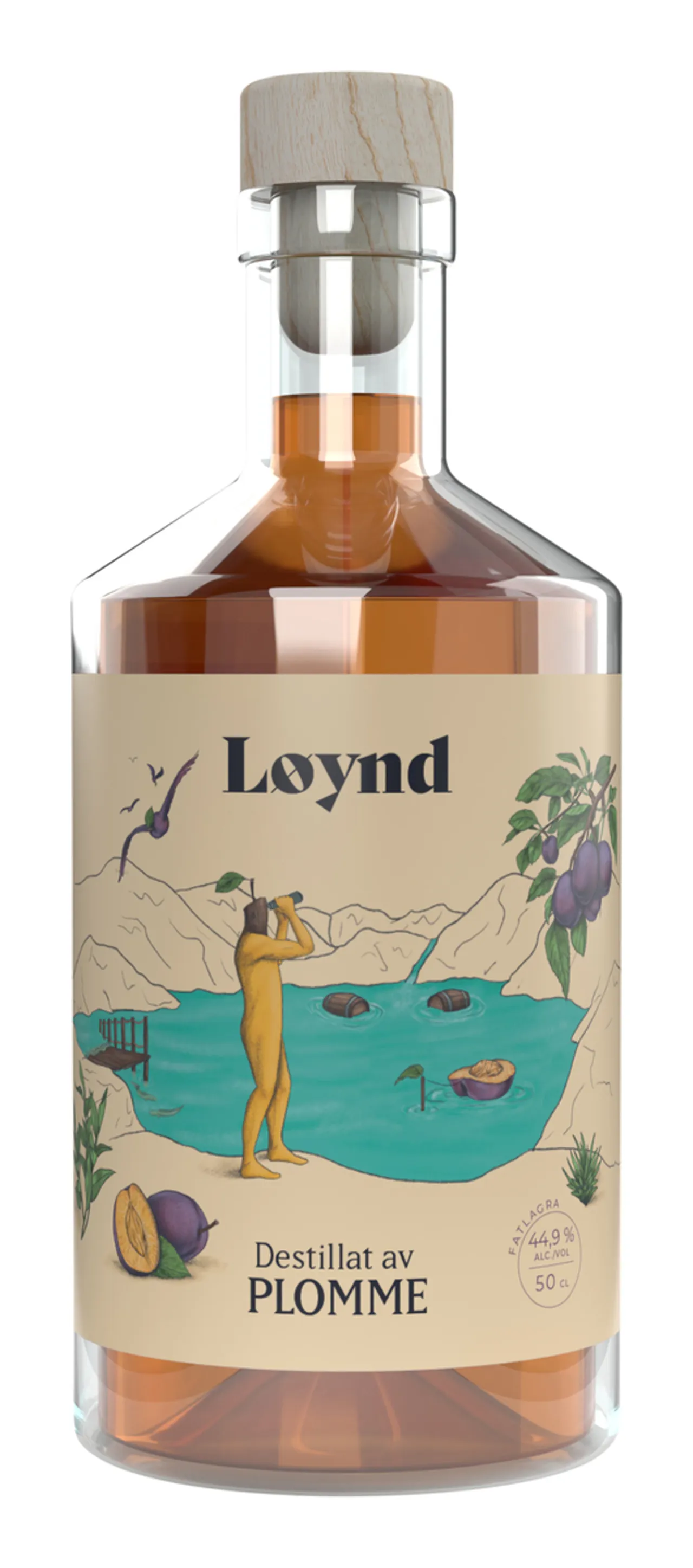 LØYND FATLAGRET DESTILLAT AV PLOMME 44,9% 50CL