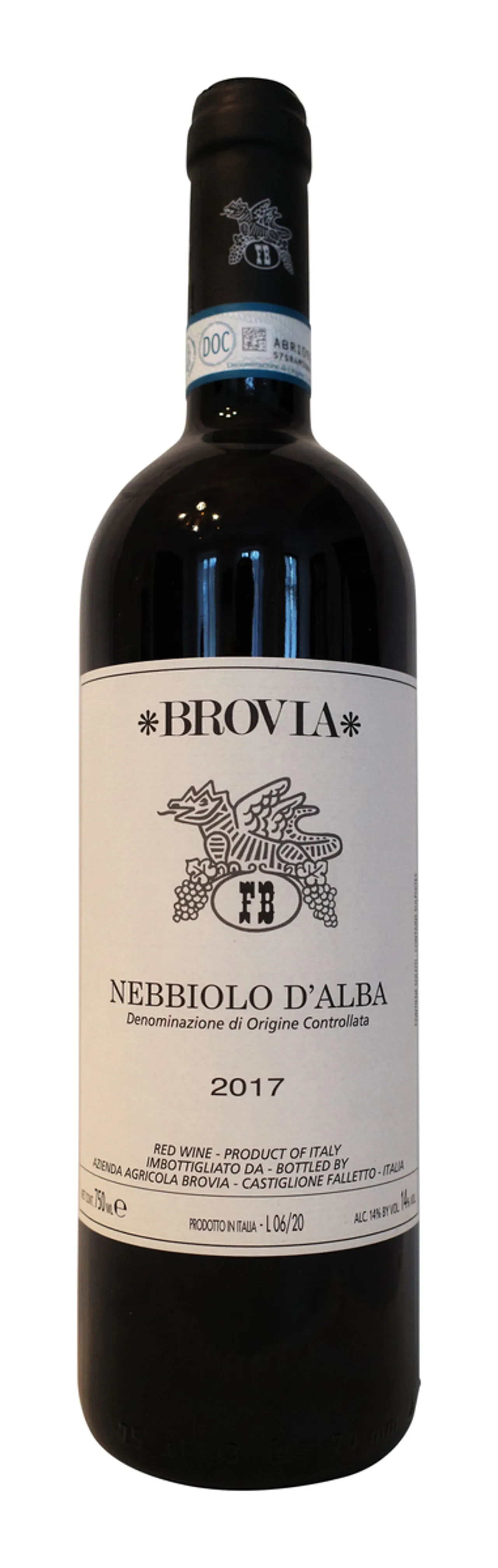 BROVIA NEBBIOLO D'ALBA 2021 14% 75CL