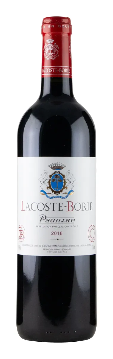 CH. LACOSTE BORIE 2018 14,5% 75CL CH. LACOSTE BORIE 2018 14,5% 75CL