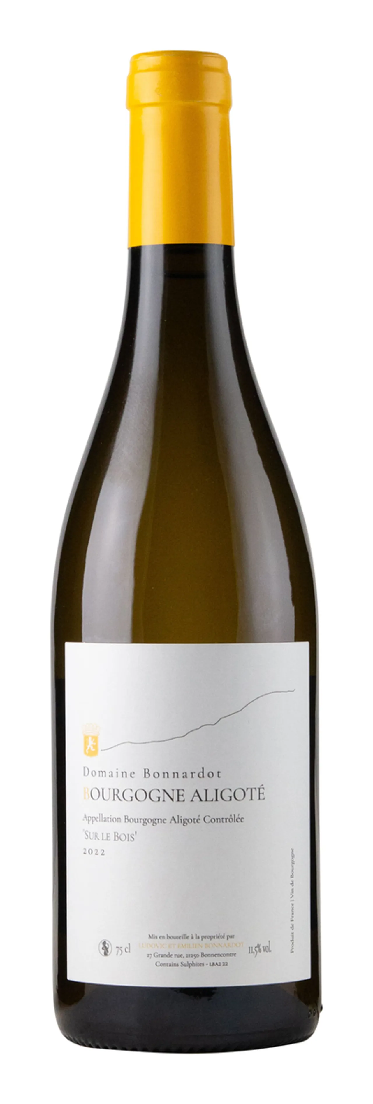 BONNARDOT BOURG ALIGOTE SURE BOIS 2022 11,5% 75CL