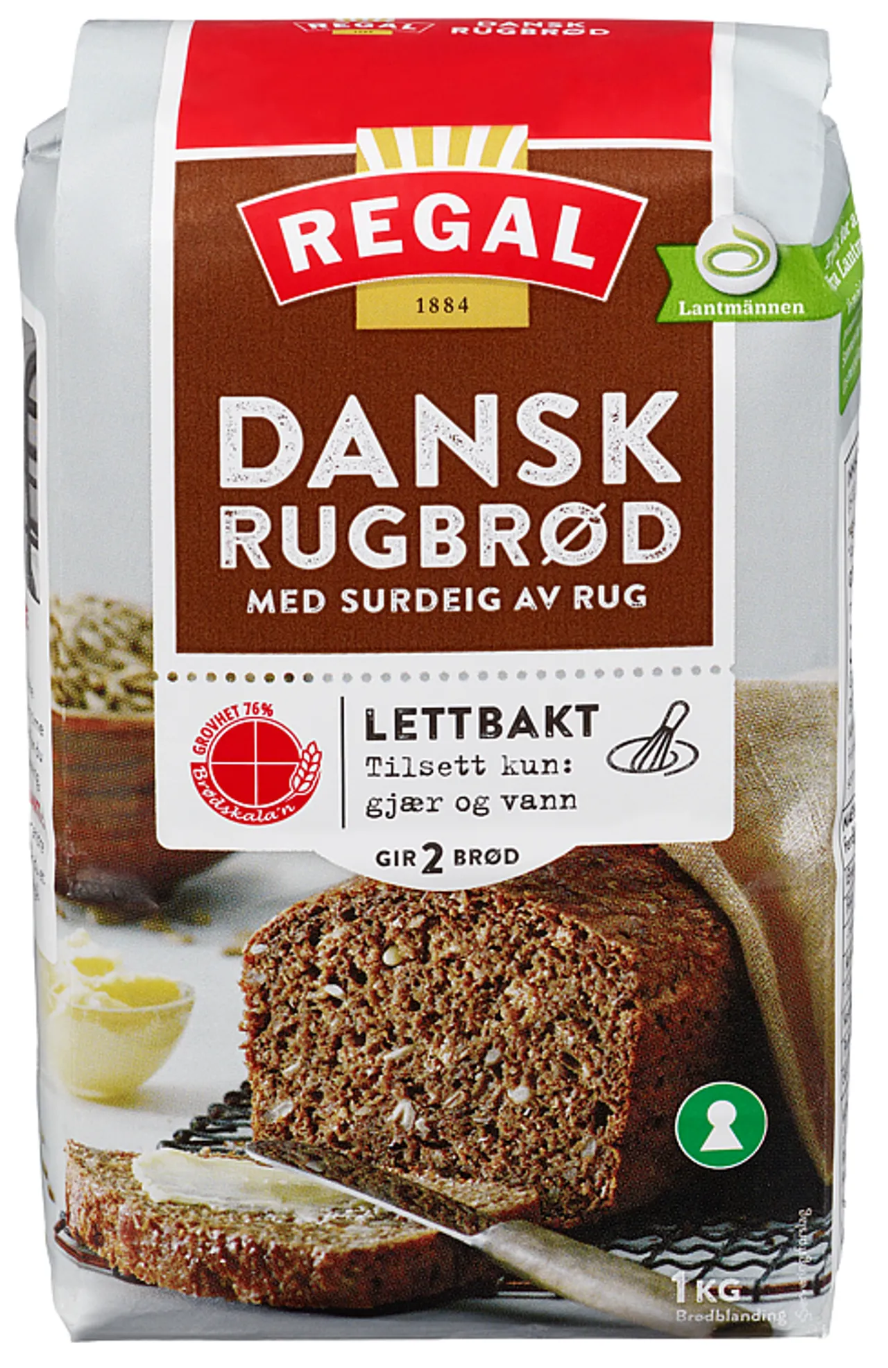REGAL RUGBRØD DANSK 1KG