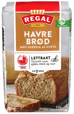 Havrebrød Lettbakt 1kg Regal