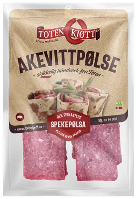 Toten Akevittpølse Skåret 100g