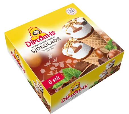 DIPLOM-IS KRONE-IS SJOKOLADESMAK 6STK DIPLOM-IS KRONE-IS SJOKOLADESMAK 6STK