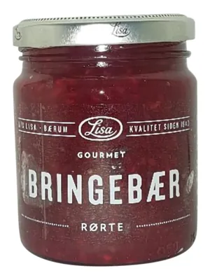 Lisa Gourmet Bringebær Rørt 250g