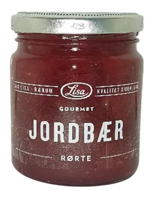Lisa Gourmet Jordbær Rørt 250g