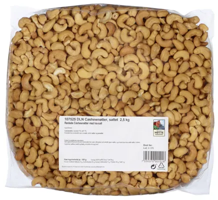 CASHEWNØTTER SALTET LØSVEKT CASHEWNØTTER SALTET LØSVEKT