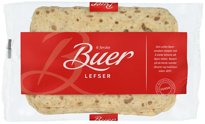 Buer Ferske Lefser 6stk 240g