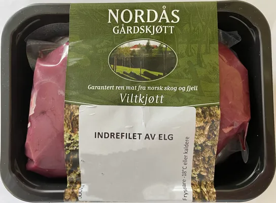 Nordås Indrefilet Av Elg Fryst Ca. 500g