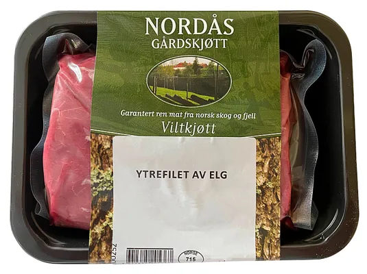 Nordås Ytrefilet Av Elg Fryst Ca. 500g