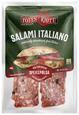 Toten Salami Italiano Skåret 100g
