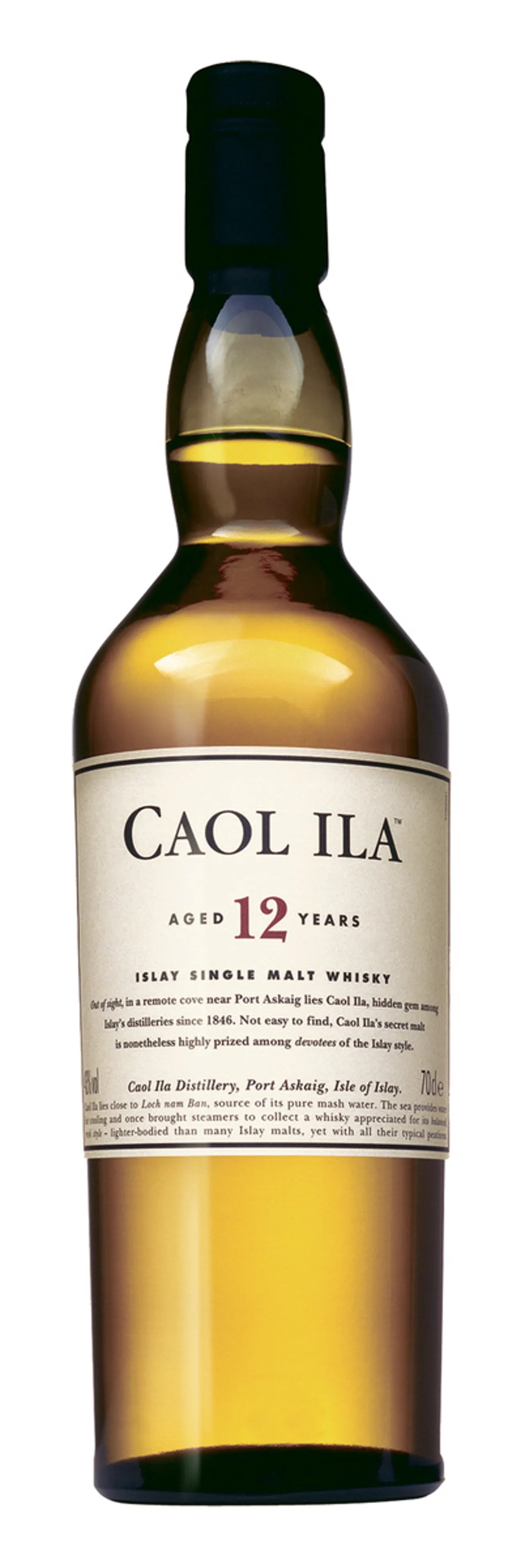 CAOL ILA 12 YEARS OLD SINGLE MALT 43% 70CL