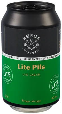Røros Bryggeri Lite Pils 4,3% 0,33l Bx