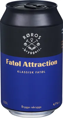 Røros Bryggeri Fatøl Attraction 4,7% 0,33l Bx