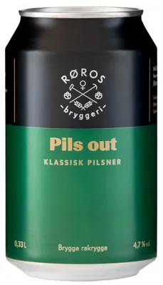Røros Bryggeri Pils Out 4,7% 0,33l Bx