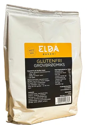 Elda Glutenfri Grovbrødmiks Med Chia 500g