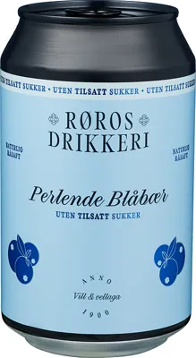 Røros Drikkeri Perlende Blåbær U/T Sukker 0,33l Bx