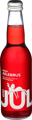 Afb Julebrus Med Bringebær Og Bobler 0,33l Fl