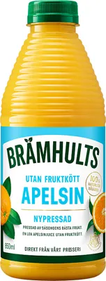 Brämhults Nypresset Appelsin U/Fruktkjøtt 850ml