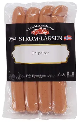 Strøm-Larsen Grillpølser 4pk 400g