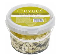 KYBOS FETAOST HV.LØK/URTER 2,5KG TINE
