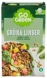 GOGREEN GRØNNE LINSER 400G