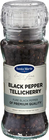 TELLICHERRY BLACK PEPPER KVERN 70G SANTA MARIA