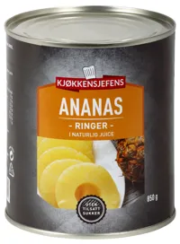 ANANASRINGER 820G KJØKKENSJEFENS