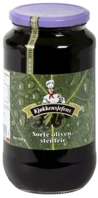 Oliven, Sorte Stenfrie Kjøkkensjefens 920g