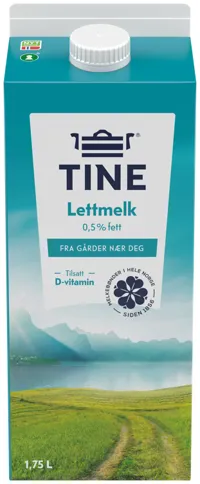 TINE LETTMELK 0,5% 1,75L