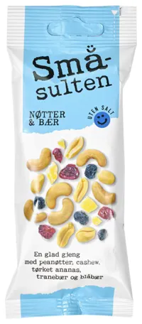 SMÅSULTEN NØTTER BÆR 60G