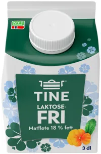 LAKTOSEFRI MATFLØTE 18% 3DL TINE