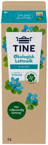 Tinemelk Lett 0.7% Økologisk 1l Tine