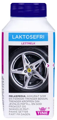 LAKTOSEFRI LETTMELK 1% 250ML TINE