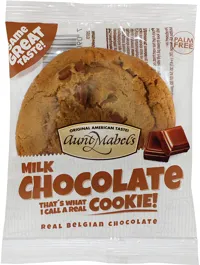 MILK CHOCOLATE COOKIES 55G AUNT MABELS