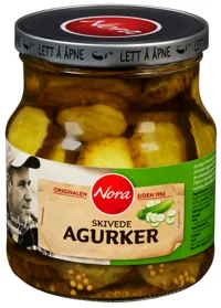 AGURKER SKIVEDE 580G NORA