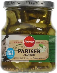 PARISERAGURKER 580G NORA