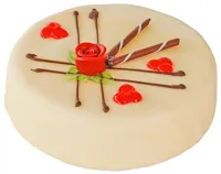 MARSIPANKAKE RUND 800 G KARTONG 4 STK