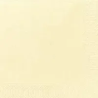 Serviett 3l 40cm Vanilje 125x8