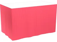 Duk Skjørt Dunicel 0.72x4m Rød