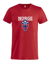 Norge T-Shirt Unisex Rød M