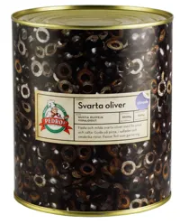 OLIVEN SORT SKIVET PEDROS 3 KG
