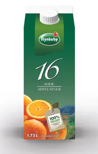 APPELSINJUICE 16 SØDE RYNKEBY 1,75 LT