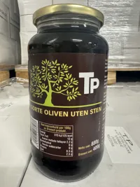 OLIVEN SORT U/STEN 890G