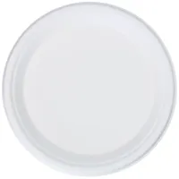 Bagassetallerken Hvit 26 Cm 50pk