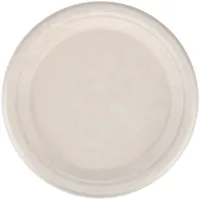 Bagassetallerken Brun 22,5 Cm 50pk