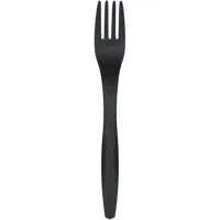 Gjenbruksgaffel Biokompositt Svart 18cm 60pk